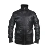 Areena Design <p>Upgrade your style with this <strong>Men's Black Slim Fit Biker Motorcycle Leather Jacket</strong>. Perfect for the road or casual wear, this <strong>black leather jacket for men</strong> offers a sleek, modern look. Enjoy <strong>premium quality and comfort</strong> in this timeless biker design.</p> Men's Black Slim Fit Bomber Biker Leather Jacket