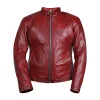 Areena Design <p>Ride in style with this <strong>Men's Motorcycle Distressed Brown Cafe Racer Leather Jacket</strong>. This <strong>vintage brown leather jacket for men</strong> features a distressed finish, perfect for an authentic biker look. A must-have <strong>brown leather moto jacket</strong>.</p> Mens Motorcycle Style Red Leather Jacket