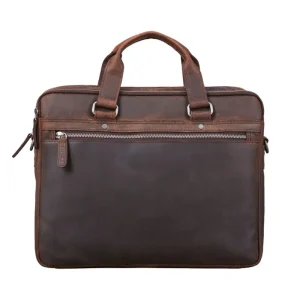 Zamora Brown Leather Business Bag