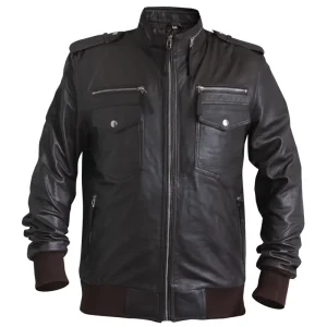 Brooklyn Nine-Nine Black Biker Leather Jacket For Men's