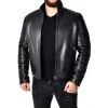 Areena Design <p>Ride in style with this <strong>Men Quilted Motorcycle Leather Jacket</strong>. This <strong>black leather jacket</strong> features a stylish quilted design, perfect for a modern <strong>biker look</strong>. Get your <strong>men's black quilted moto jacket</strong> today!</p> Men Padded Black Leather Biker Jacket