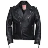Areena Design <p>Command the road in this <strong>Men's Black Distressed Leather Biker Motorcycle Jacket</strong>. This <strong>genuine leather jacket for men</strong> features a rugged, distressed finish, perfect for an authentic biker look. Shop this iconic <strong>black motorcycle jacket</strong> now!</p> Men's Black Brando Diamond Design Motorcycle Leather Jacket