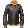Areena Design <p>Stay warm in this <strong>Fashion Natural Real Fur Hooded Coat</strong>. This <strong>luxurious white leather men's coat</strong> offers superior warmth and style. Perfect <strong>winter fur hooded jacket</strong> for men looking for quality outerwear.</p> Flight Aviator Brown Shearling Leather Jacket