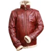 Areena Design <p>Upgrade your look with this <strong>Men's Brown Leather Jacket with Zip Pocket</strong>. This classic <strong>brown leather jacket for men</strong> offers style and functionality. Perfect for a timeless biker aesthetic, featuring a <strong>convenient zip pocket</strong>.</p> Men's Brown Shearling Stand Collar Real Leather Jacket