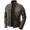 Areena Design <p>Upgrade your look with the <strong>Men's Moto Tan Biker Leather Jacket</strong>. This genuine <strong>tan leather jacket for men</strong> is perfect for motorcycle enthusiasts. Get this stylish <strong>slim-fit biker jacket</strong> for a classic, durable wardrobe addition.</p> Men's Motorcycle Distressed Brown Cafe Racer Leather Jacket