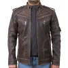 Areena Design <p>Upgrade your outerwear with this <strong>Men's Shearling Collar Leather Jacket</strong>. This <strong>stylish blue leather jacket for men</strong> features a warm shearling collar, making it the perfect <strong>winter leather jacket</strong> for a rugged, yet sophisticated look.</p> Men's Retro Biker Style Genuine Leather Jacket