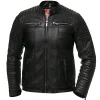 Areena Design Hit the road in style with the <strong>Men's Red Leather Motorcycle Vest Coat</strong>. This <strong>sleeveless winter zipper coat</strong> offers a bold look and quality <strong>leather material</strong>. Perfect for <strong>men's biker fashion</strong> and cold-weather riding. Men's Vintage Retro Faux Antique Spider Biker Leather Jacket