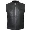 Areena Design <p>Swing into action with this <strong>Miles Morales Spider-Man Motorcycle Leather Jacket</strong>. This <strong>black leather men's jacket</strong> is perfect for comic fans and features a <strong>biker style</strong>. Get your <strong>Spider-Man Miles Morales black leather biker jacket</strong> today!</p> Premium Real Black Motorcycle Leather Vest For Men