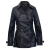 Areena Design <p>Elevate your winter style with this <strong>women's Black Parka Detachable Hood Trench Coat</strong>. Crafted from <strong>Real Leather</strong>, this trench offers a <strong>stylish, versatile black leather coat</strong> perfect for cold weather.</p> Black Mid Length Leather Overcoat