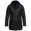 Areena Design <p>Cozy up in the <strong>Black Teddy Faux Fur Coat with Hood</strong>. This luxurious <strong>men's black fur coat</strong> is the perfect <strong>winter outerwear</strong>, featuring a soft texture and hood for extra warmth. Stay trendy and comfortable in this <strong>stylish faux fur coat</strong>.</p> Black Shearling Duffle Leather Trench Coat