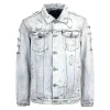 Areena Design <p>Upgrade your look with the **Men's Distressed Grey Denim Jacket**. This unique **grey leather jacket** offers **versatile style** and a **rugged distressed finish**. Perfect for casual wear, this **mens leather jacket** adds an edge to any outfit.</p> Distressed Light Indigo Denim Jacket