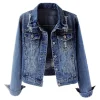 Areena Design <p>Embrace vibrant style with the <strong>Colorful Butterfly Embroidery Jean Jacket</strong>. This chic <strong>grey fabric women's jacket</strong> features striking embroidery, perfect for a fashionable, everyday look. Get your <strong>women's butterfly embroidered trucker jacket</strong> today!</p> Distressed Ripped Long Sleeve Jean Jacket