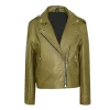 Areena Design <p>Elevate your winter style with this <strong>short cashmere blended fabrics black leather women's coat</strong>. A <strong>handmade leather coat</strong> offering warmth and modern sophistication. Perfect for a chic look.</p> Sherry Cola Green Jacket