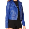 Areena Design <p>Turn heads with this stylish <strong>Women Blue Biker Leather Jacket</strong>. Made from genuine <strong>blue leather</strong>, this jacket is the perfect piece of <strong>women's motorcycle apparel</strong> for a bold look. Enjoy superior quality and style with this <strong>female blue leather biker jacket</strong>.</p> Women Biker Blue Leather Jacket