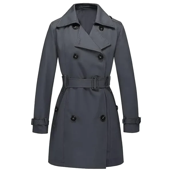 Women Double-Breasted Trench Coat