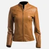 Areena Design <p>Turn heads with this **women's slim fit hooded red leather jacket**. A stylish and warm **genuine leather jacket for women** featuring a comfortable hood. Perfect for a chic biker look.</p> Women's Tan Plain Short Zipped Leather Jacket <p>Turn heads with this **women's slim fit hooded red leather jacket**. A stylish and warm **genuine leather jacket for women** featuring a comfortable hood. Perfect for a chic biker look.</p>