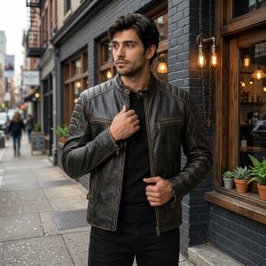 Leather Brown Rub Off Shaded Designer Brown Real