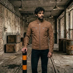 Vintage Brown Motorcycle Leather Jacket