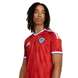 FIFA World Cup Chile 2026 Home Jersey <p>Cheer on your team in style with the <strong>FIFA World Cup Chile 2026 Home Jersey</strong>. Featuring a vibrant design inspired by Chile’s iconic home look, this jersey offers a lightweight feel and athletic fit, perfect for match days, training, or everyday fan wear.</p>