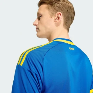 FIFA World Cup Ukraine 2026 Away Authentic Jersey <p>Show your support for Ukraine with the <strong>FIFA World Cup Ukraine 2026 Away Authentic Jersey</strong>. This authentic jersey features Ukraine’s official away colors and crest, offering a perfect blend of style, comfort, and performance. Made with high-quality materials for an elite fit, it’s the ultimate way for passionate fans to cheer on Ukraine during the 2026 World Cup.</p>