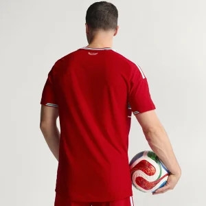 FIFA World Cup Wales 2026 Home Authentic Jersey <p>Cheer on your team in style with the <strong>FIFA World Cup Wales 2026 Home Authentic Jersey</strong>. Featuring an iconic design inspired by Wales’ legendary home look, this jersey combines a lightweight feel and athletic fit, perfect for match days, training, or everyday fan wear.</p>