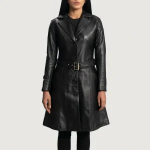 Areena Design <p>Leather trench coat with a sleek finish and bold elevated style. A statement outer layer for modern dressing with timeless edge.</p> Leather Trench Coat <p>Leather trench coat with a sleek finish and bold elevated style. A statement outer layer for modern dressing with timeless edge.</p>