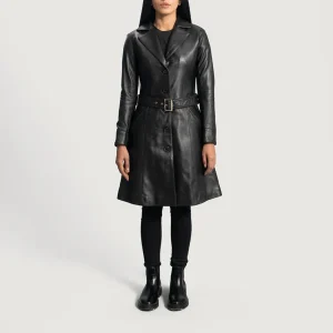 Areena Design <p>Leather trench coat with a sleek finish and bold elevated style. A statement outer layer for modern dressing with timeless edge.</p> Leather Trench Coat <p>Leather trench coat with a sleek finish and bold elevated style. A statement outer layer for modern dressing with timeless edge.</p>