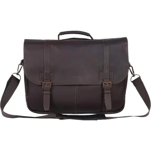 Colombian Business Laptop Portfolio Leather Messenger Bag