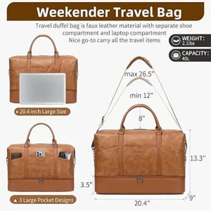 Areena Design <p>Faux Leather Weekender Overnight Bags Travel Duffel Bag delivers versatile duffel bag styling with faux leather construction, practical storage, and dependable comfort for overnight trips, gym sessions, and weekend travel.</p> Faux Leather Weekender Overnight Bags Travel Duffel Bag <p>Faux Leather Weekender Overnight Bags Travel Duffel Bag delivers versatile duffel bag styling with faux leather construction, practical storage, and dependable comfort for overnight trips, gym sessions, and weekend travel.</p>