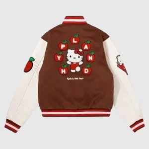 Areena Design <p><strong>Hello Kitty Varsity Jacket</strong>: A playful varsity-style jacket with a Hello Kitty theme, perfect for fans of the iconic character.</p> Hello Kitty Varsity Jacket <p><strong>Hello Kitty Varsity Jacket</strong>: A playful varsity-style jacket with a Hello Kitty theme, perfect for fans of the iconic character.</p>
