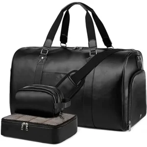 Leather Duffle Bag for Travel Weekender Overnight Gym Bag