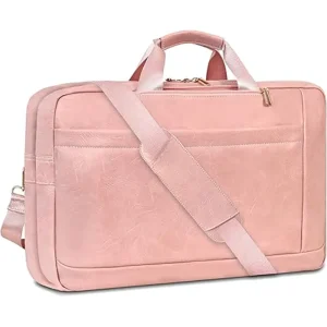 Leather Laptop Briefcase Computer Handbags Shoulder Crossbody Bag