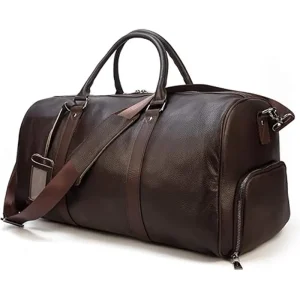 Leather Travel Duffel Bags For Overnight Weekend Sports and Gym
