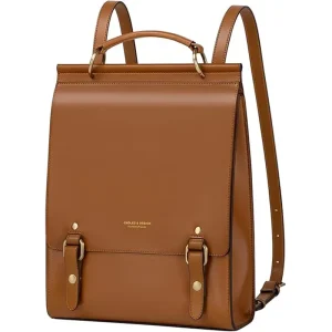 Leather Vintage Bags Casual College Travel Backpack