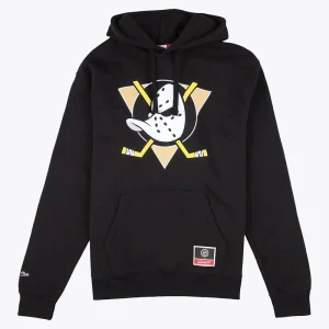 Mens Anaheim Ducks Mitchell & Ness Team Logo Hoodie