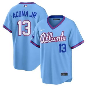 Areena Design <p>Mens Atlanta Braves Ronald Acuna Jr. Nike Powder Blue 2026 City Connect Stadium Jersey delivers Ronald Acuna Jr.-inspired style, powder blue colorway, tournament-era detailing in a versatile stadium jersey built for men fans, training days, and casual wear.</p> Mens Atlanta Braves Ronald Acuna Jr. Nike Powder Blue 2026 City Connect Stadium Jersey <p>Mens Atlanta Braves Ronald Acuna Jr. Nike Powder Blue 2026 City Connect Stadium Jersey delivers Ronald Acuna Jr.-inspired style, powder blue colorway, tournament-era detailing in a versatile stadium jersey built for men fans, training days, and casual wear.</p>