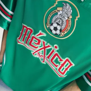 Areena Design <p>A remixed Mexico jersey blending modern design and iconic elements, ideal for fashion‑forward football supporters.</p> Mens Bringback Remixed Mexico Jersey <p>A remixed Mexico jersey blending modern design and iconic elements, ideal for fashion‑forward football supporters.</p>