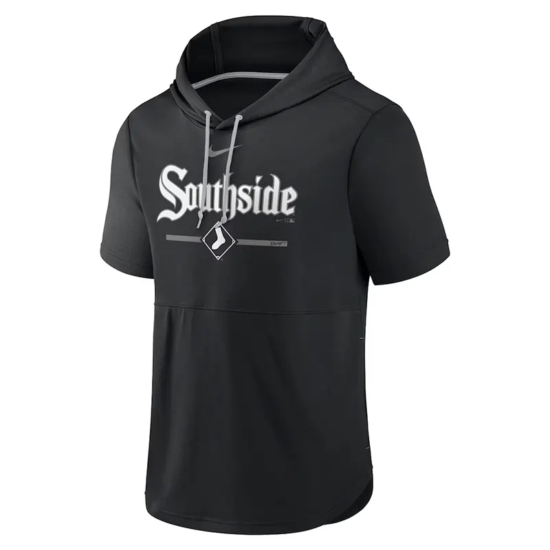 Mens Chicago White Sox Nike Black City Connect Short Sleeve Pullover Hoodie 2 Mens Chicago White Sox Nike Black City Connect Short Sleeve Pullover Hoodie <p>Mens Chicago White Sox Nike Black City Connect Short Sleeve Pullover Hoodie delivers Chicago White Sox-inspired style, white colorway, City Connect graphics in a versatile short sleeve pullover hoodie built for men fans, training days, and casual wear.</p>
