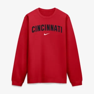 Mens Cincinnati Reds Nike Red 2026 City Connect Club 2-Hit Sweatshirt