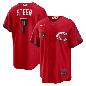 Mens Cincinnati Reds Spencer Steer Nike Jersey