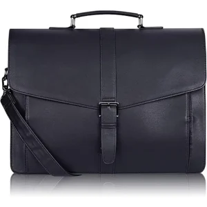 Mens Leather Briefcase Laptop Computer Bag For Office