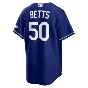 Areena Design Mens Nike Mookie Betts Royal Los Angeles Dodgers Alternate Stadium Jersey delivers versatile jersey styling with durable everyday fabric construction, practical storage, and dependable comfort for game day, casual wear, and fan styling. Mens Nike Mookie Betts Royal Los Angeles Dodgers Alternate Stadium Jersey Mens Nike Mookie Betts Royal Los Angeles Dodgers Alternate Stadium Jersey delivers versatile jersey styling with durable everyday fabric construction, practical storage, and dependable comfort for game day, casual wear, and fan styling.