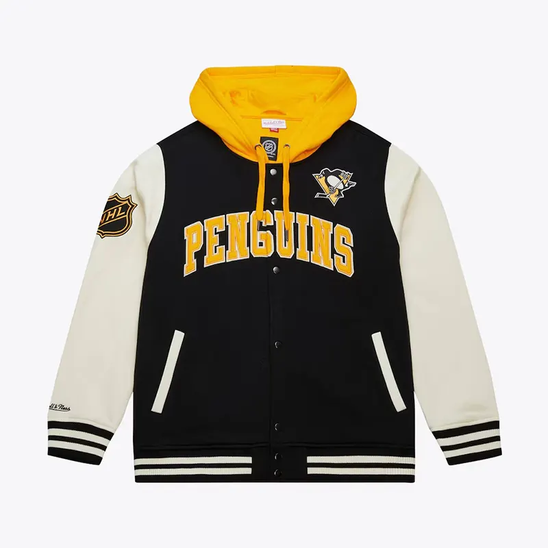 Mens Pittsburgh Penguins Mitchell Varsity Jacket 1 Mens Pittsburgh Penguins Mitchell Varsity Jacket <p>Mens Pittsburgh Penguins Mitchell Varsity Jacket is designed to keep you comfortable and stylish, featuring durable materials and a unique design perfect for any occasion.</p>