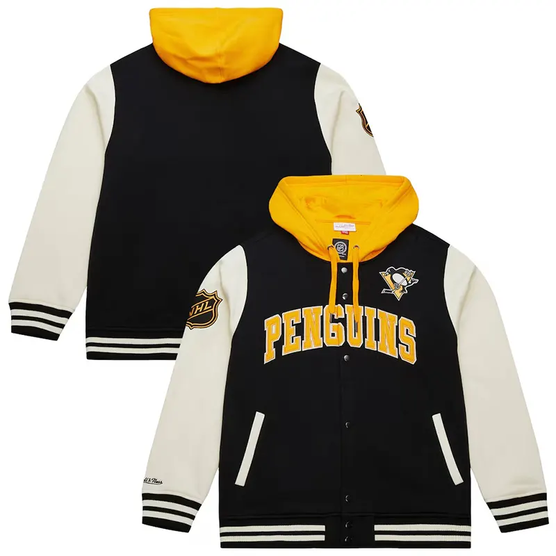 Mens Pittsburgh Penguins Mitchell Varsity Jacket 2 Mens Pittsburgh Penguins Mitchell Varsity Jacket <p>Mens Pittsburgh Penguins Mitchell Varsity Jacket is designed to keep you comfortable and stylish, featuring durable materials and a unique design perfect for any occasion.</p>