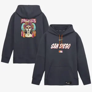 Mens San Diego Padres Nike Obsidian 2026 City Connect Authentic Collection Therma-FIT Hoodie
