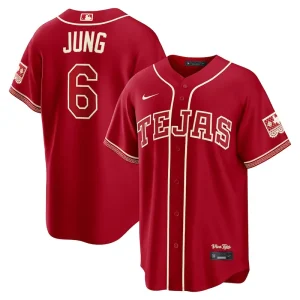 Mens Texas Rangers Josh Jung Nike Jersey