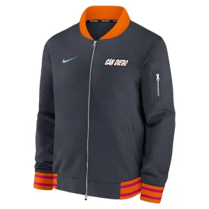 Areena Design <p>Nike Mens Obsidian San Diego Padres 2026 City Connect Bomber Jacket delivers lightweight layering and versatile outerwear appeal, clean structure and everyday comfort, and a versatile look that works for game day, casual outfits, and daily wear.</p> Nike Mens Obsidian San Diego Padres 2026 City Connect Bomber Jacket <p>Nike Mens Obsidian San Diego Padres 2026 City Connect Bomber Jacket delivers lightweight layering and versatile outerwear appeal, clean structure and everyday comfort, and a versatile look that works for game day, casual outfits, and daily wear.</p>