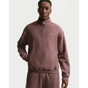 Nike Solo Swoosh Mens Fleece Quarter Zip Top