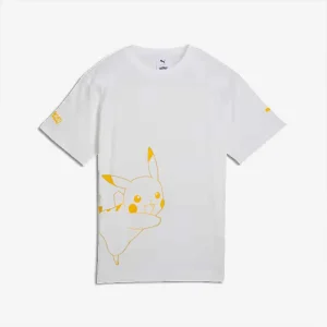 PUMA x Pokemon Pikachu Big Kids Relaxed Graphic Tee