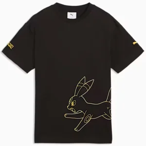 PUMA x Pokemon Umbreon Big Kids Relaxed Graphic Tee